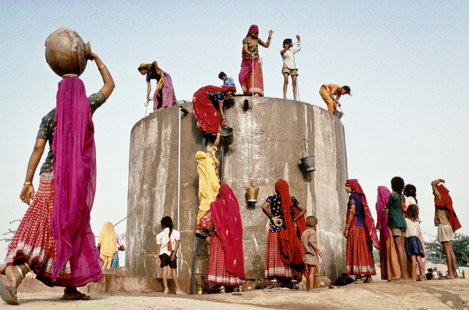 Collecting Water, Rajasthan 1991