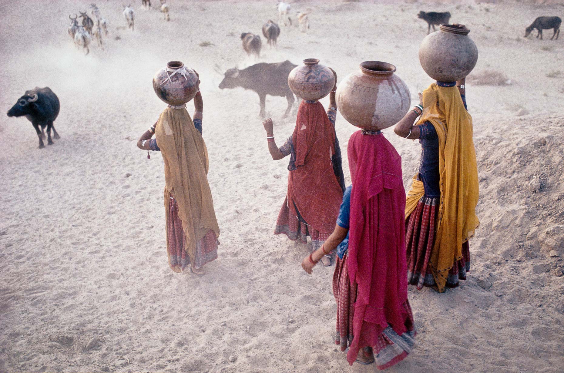 Women Collecting Water, No2, Rajasthan - India