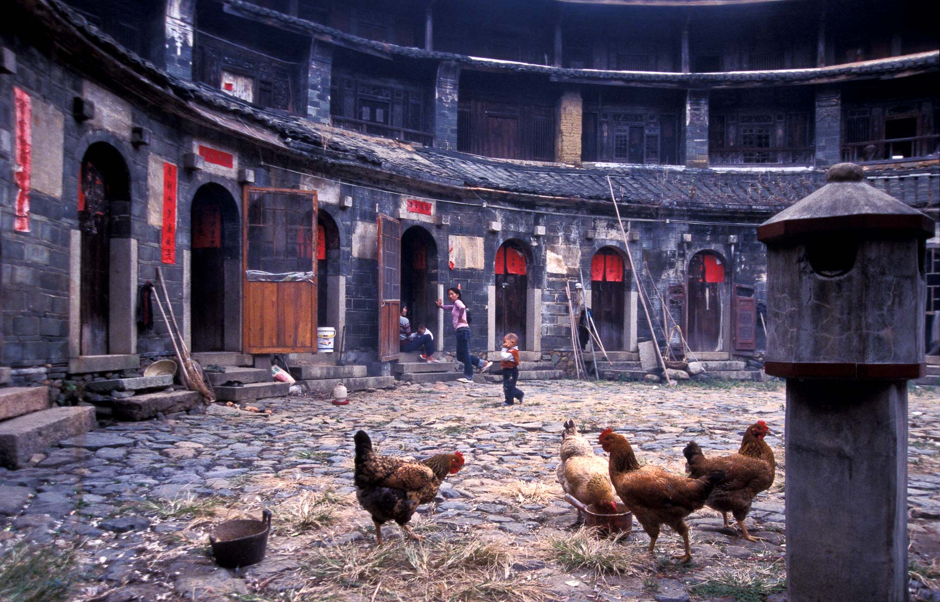 Traditional round house/ dwelling, China